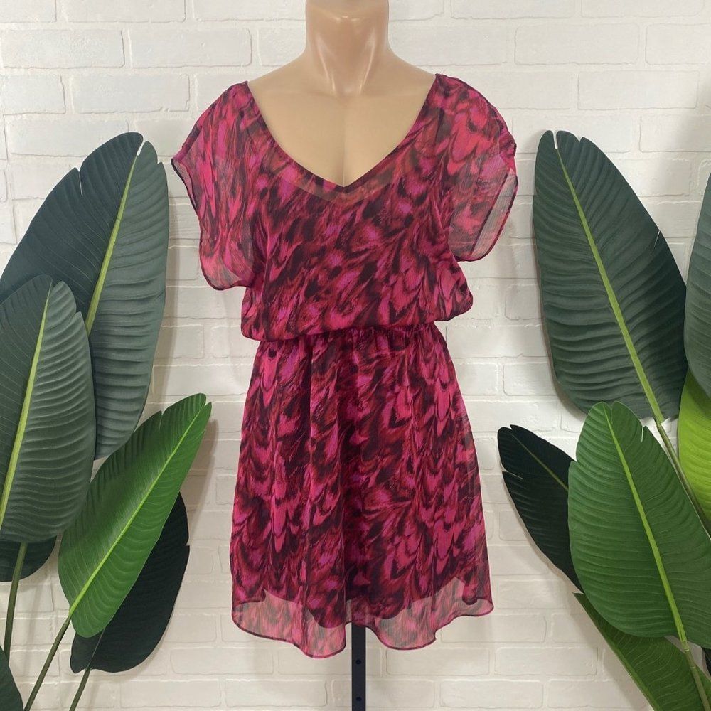 Express pink and red summer dress